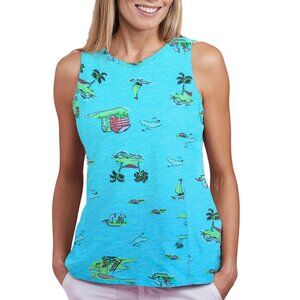 FRESH PRODUCE Bluefin Chloe Tank Beachy Keen keyhole back cotton